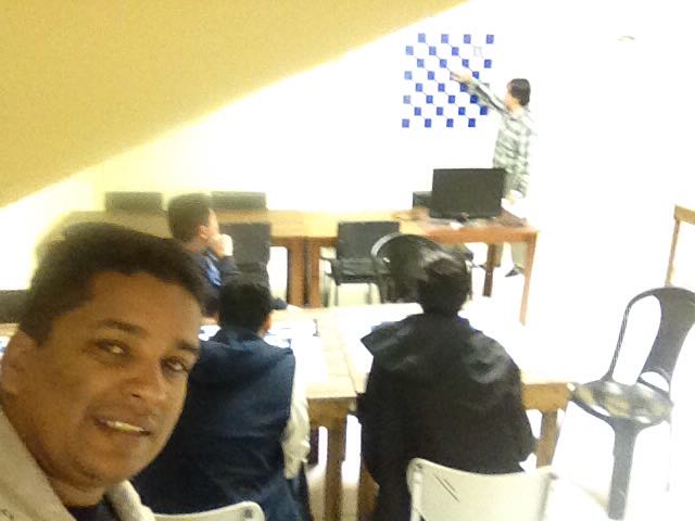 Foto de enxadristas presentes no encontro.